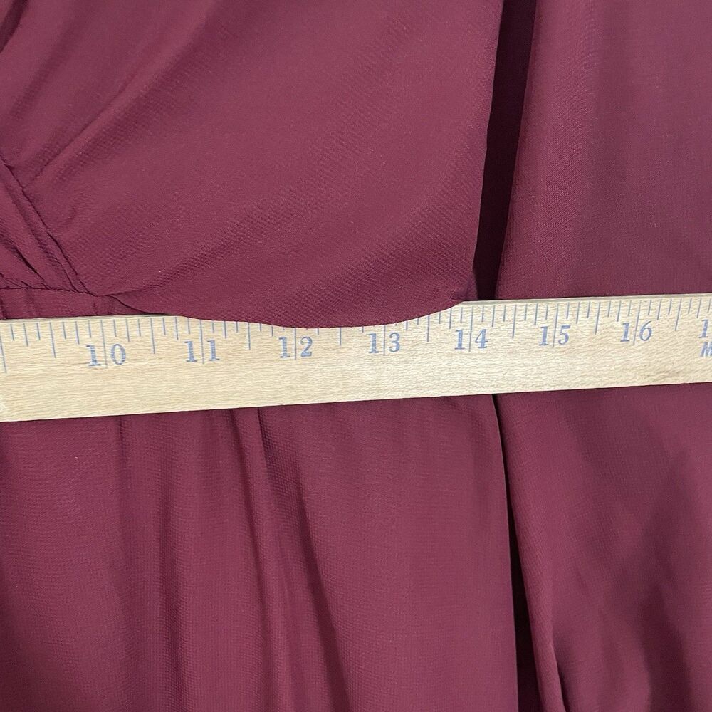 JJ’s House Burgundy Long Bridesmaid Gown Floor Length Dress NWT Sz 4 NO BELT - Picture 10 of 12